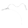 Hyperbola pendant, Infinity, White, Rhodium plated - Swarovski, 5679434