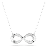 Hyperbola pendant, Infinity, White, Rhodium plated - Swarovski, 5679434