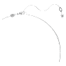 Pendentif Hyperbola, Tailles variées, Infini, Blanc, Métal rhodié - Swarovski, 5679438