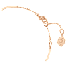 Bracelete Hyperbola, Infinity, Branca, Lacado a rosa dourado - Swarovski, 5679443