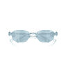 Sunglasses, Oval shape, SK7010, Blue - Swarovski, 5679530