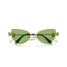 Sunglasses, Cat-eye shape, SK7003, Green - Swarovski, 5679537