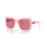 Sunglasses, Oversized, Square shape, SK0061, Pink - Swarovski, 5679538