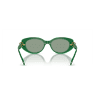 Sunglasses, Cat-eye shape, SK6002, Green - Swarovski, 5679539