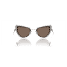 Occhiali da sole a clip 2 in 1, Statement, Forma Cat-eye, SK7011, Bianchi - Swarovski, 5679552