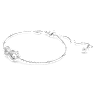 Hyperbola bracelet, Infinity, White, Rhodium plated - Swarovski, 5679664
