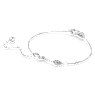 Hyperbola bracelet, Infinity, White, Rhodium plated - Swarovski, 5679664