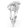 Koktajl prstan Hyperbola, Infinity, Bel, Prevleka iz rodija - Swarovski, 5679698