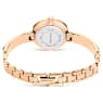 Matrix Bangle watch, Swiss Made, Crystal bracelet, Gray, Rose gold-tone finish - Swarovski, 5679887
