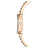 Orologio Matrix Bangle, Fabbricato in Svizzera, Bracciale in cristallo, Grigio, Finitura in tono oro rosa - Swarovski, 5679887