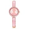 Matrix Bangle Uhr, Schweizer Produktion, Kristallarmband, Rosa, Roségoldfarbenes Finish - Swarovski, 5679890