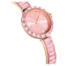 Matrix Bangle Uhr, Schweizer Produktion, Kristallarmband, Rosa, Roségoldfarbenes Finish - Swarovski, 5679890