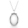 Idyllia pendant, Flower, Yellow, Rhodium plated - Swarovski, 5679917