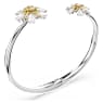 Idyllia bangle, Flower, Yellow, Rhodium plated - Swarovski, 5679936
