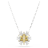 Idyllia hanger, Bloem, Geel, Rodium toplaag - Swarovski, 5679939