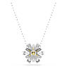 Idyllia hanger, Bloem, Geel, Rodium toplaag - Swarovski, 5679939