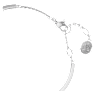 Bracciale rigido Idyllia, Fiore, Blu, Placcato rodio - Swarovski, 5680014
