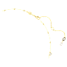 Imber Halskette, Rundschliff, Verstreutes Design, Weiß, Goldlegierungsschicht - Swarovski, 5680090