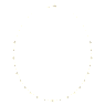 Collana Imber, Taglio Round, Bianca, Placcato color oro - Swarovski, 5680091