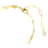 Imber wide bracelet, Round cut, White, Gold-tone plated - Swarovski, 5680095