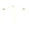 Corrente corporal Imber, Lapidação redonda, Branca, Lacado a dourado - Swarovski, 5680096