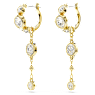 Imber Hängande örhängen, Rundslipad, Vit, Blandad metallfinish - Swarovski, 5680097