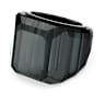 Anillo de cóctel Lucent, Negro, Baño de rutenio - Swarovski, 5680126