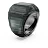 Anillo de cóctel Lucent, Negro, Baño de rutenio - Swarovski, 5680126