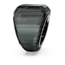 Anillo de cóctel Lucent, Negro, Baño de rutenio - Swarovski, 5680126