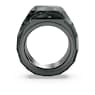 Anillo de cóctel Lucent, Negro, Baño de rutenio - Swarovski, 5680126
