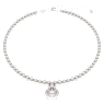 Přívěsek Idyllia, Různé výbrusy, Křišťálové perly, Mušle, Růžová, Pokoveno rhodiem - Swarovski, 5680297