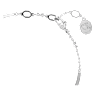 Idyllia bangle, Shell, Pink, Rhodium plated - Swarovski, 5680298