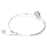 Idyllia bangle, Shell, Pink, Rhodium plated - Swarovski, 5680298