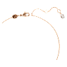 Idyllia Y-Anhänger, Kristallperle, Muschel, Weiß, Roségold-Legierungsschicht - Swarovski, 5680299