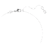 Pandantiv Hyperbola, Inimă, Albastru, Placat cu rodiu - Swarovski, 5680403