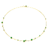 Constella Halskette, Gemischte Rundschliffe, Grün, Goldlegierungsschicht - Swarovski, 5680551