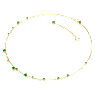 Constella Halskette, Gemischte Rundschliffe, Grün, Goldlegierungsschicht - Swarovski, 5680551