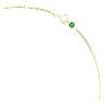 Constella Halskette, Gemischte Rundschliffe, Grün, Goldlegierungsschicht - Swarovski, 5680551