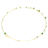 Constella Halskette, Gemischte Rundschliffe, Grün, Goldlegierungsschicht - Swarovski, 5680551