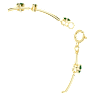 Bracelet-jonc Constella, Diverses tailles rondes, Vert, Placage de ton or - Swarovski, 5680555