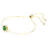 Una Angelic Armband, Rundschliff, Pavé, Grün, Goldlegierungsschicht - Swarovski, 5680559