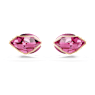 Lucent stud earrings, Pavé, Spike, Pink, Mixed metal finish - Swarovski, 5680712