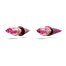 Lucent stud earrings, Pavé, Spike, Pink, Mixed metal finish - Swarovski, 5680712