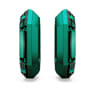 Lucent hoop earrings, Octagon shape, Small, Green - Swarovski, 5680786