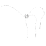 Swan bracelet, Crystal pearl, Swan, Gray, Rhodium plated - Swarovski, 5680851