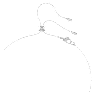 Swan Set, Kristallperle, Schwan, Grau, Rhodiniert - Swarovski, 5680875