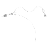 Swan Y 字形鏈墜, 水晶珍珠, 天鵝, 灰色, 鍍白金色 - Swarovski, 5681403