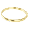 Numina Armreif, Gemischte Rundschliffe, Weiß, Goldlegierungsschicht - Swarovski, 5681452