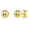 Imber stud earrings, Round cut, White, Gold-tone plated - Swarovski, 5681552