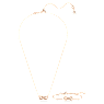 Hyperbola set, Infinity, White, Rose gold-tone plated - Swarovski, 5682483